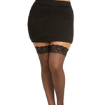 Load image into Gallery viewer, Dreamgirl Plus Size Laced Stay-up Fishnet Thigh High Thigh Highs - Nastassy
