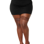 Load image into Gallery viewer, Dreamgirl Plus Size Laced Stay-up Fishnet Thigh High Thigh Highs - Nastassy
