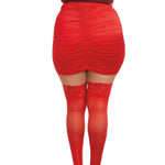 Load image into Gallery viewer, Dreamgirl Plus Size Laced Stay-up Sheer Thigh High Thigh Highs - Nastassy
