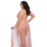Load image into Gallery viewer, Dreamgirl Plus Size Mosaic Lace Teddy &amp; Sheer Skirt Teddy - Nastassy

