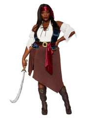 Load image into Gallery viewer, Plus Size Rogue Pirate Wench Women's Costume - Nastassy