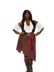 Load image into Gallery viewer, Plus Size Rogue Pirate Wench Women's Costume - Nastassy