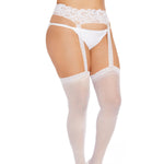 Load image into Gallery viewer, Dreamgirl Plus Size Sheer Suspender Pantyhose
