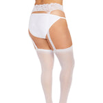 Load image into Gallery viewer, Dreamgirl Plus Size Sheer Suspender Pantyhose Pantyhose - Nastassy
