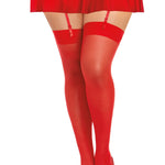 Load image into Gallery viewer, Dreamgirl Plus Size Sheer Thigh High Stockings with Back Seam Thigh Highs - Nastassy
