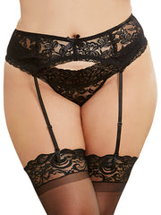 Load image into Gallery viewer, Dreamgirl Plus Size Stretch Lace Garter Belt Garter Belt - Nastassy