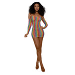 Load image into Gallery viewer, Rainbow Mini with Arm Warmers - Nastassy
