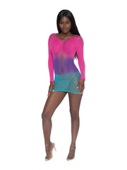Load image into Gallery viewer, Dreamgirl Seamless Mesh Versatile Two-Way Bodystocking Garment Bodystocking - Nastassy