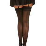 Load image into Gallery viewer, Dreamgirl Sheer Thigh High with Back Seam Thigh Highs - Nastassy

