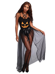 Load image into Gallery viewer, Dreamgirl Sheer Tie Front Skirt Costume Accessory - Nastassy
