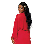 Load image into Gallery viewer, Dreamgirl Stretch Mesh Chemise &amp; Robe Set
