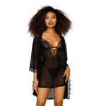 Load image into Gallery viewer, Dreamgirl Stretch Mesh Chemise &amp; Robe Set Robes - Nastassy
