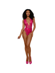 Load image into Gallery viewer, Tiana Lace Teddy with Satin Tie - Nastassy